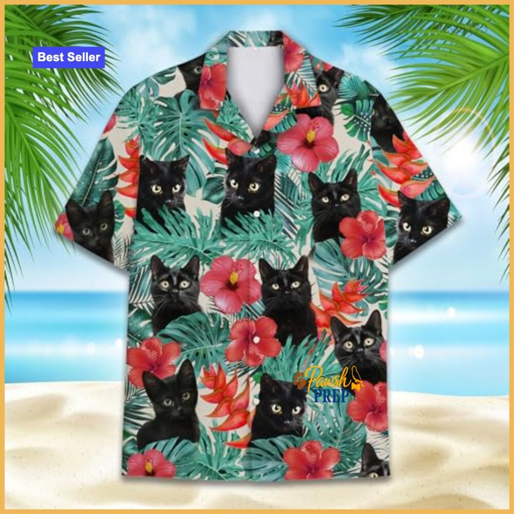 Lightweight Polyester Button Down Hawaiian Shirt … - image 3